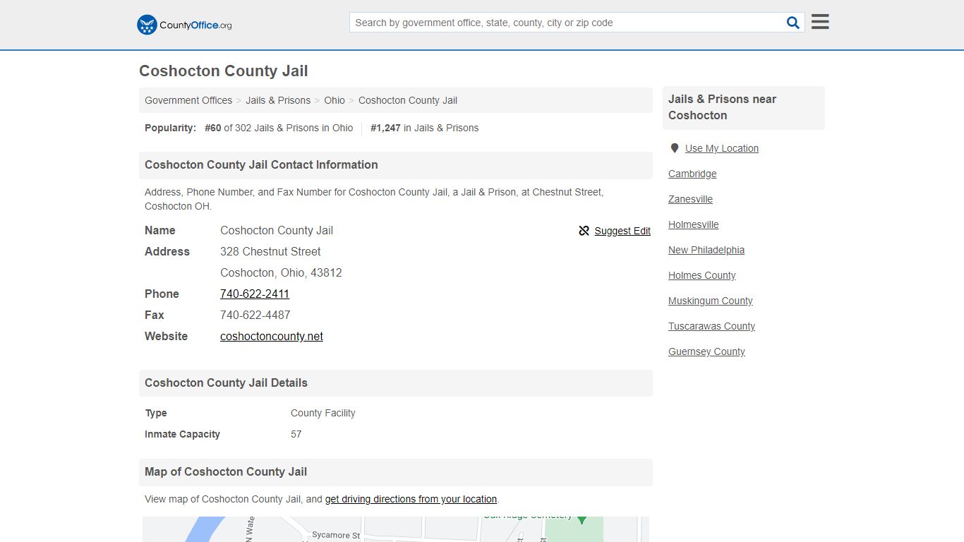 Coshocton County Jail - Coshocton, OH (Address, Phone, and ...